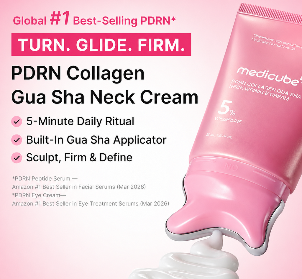PDRN Collagen Neck Cream with Gua Sha Massager