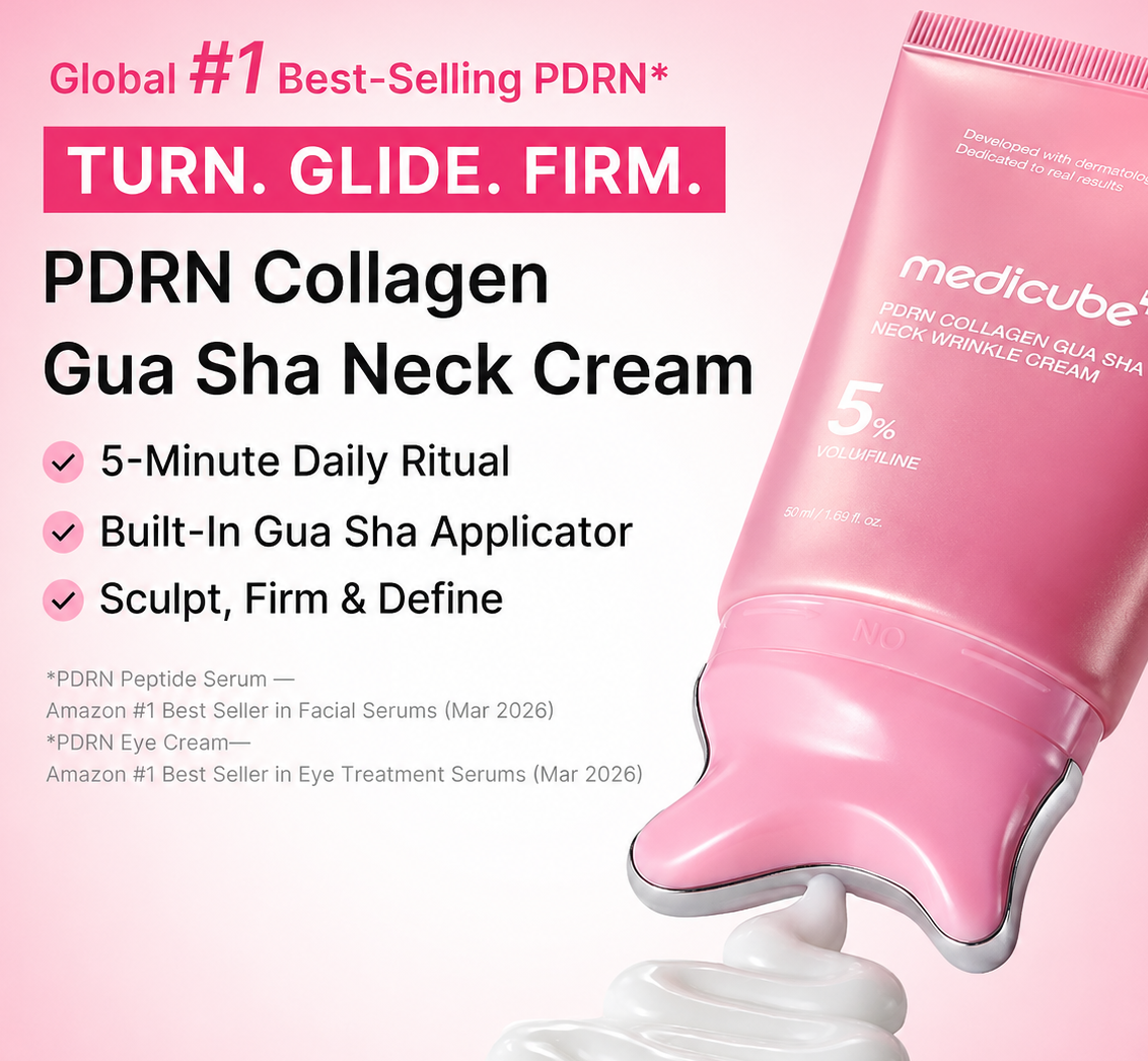 PDRN Collagen Neck Cream with Gua Sha Massager